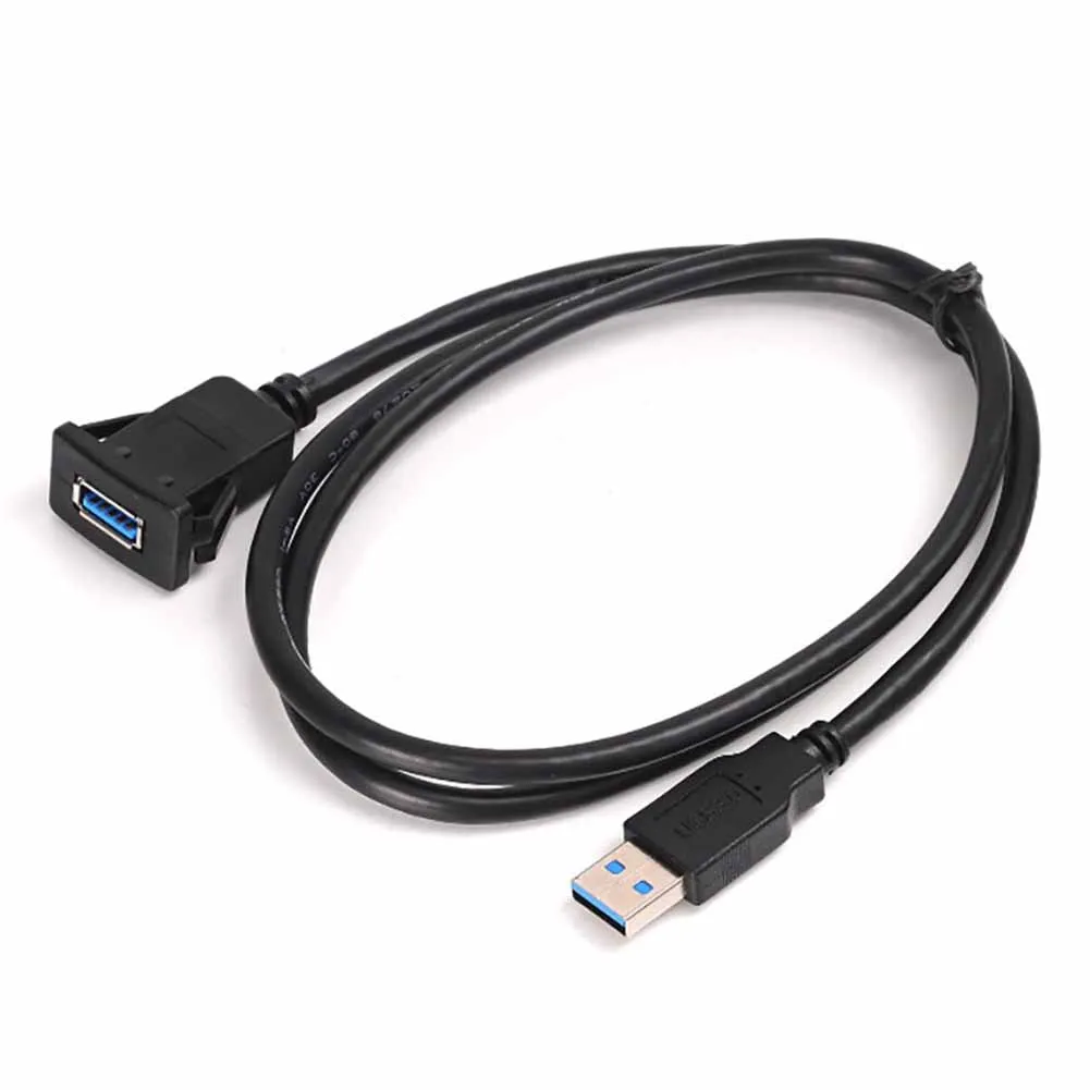 USB3.0 приборной панели автомобиля аудио кабель удлинитель квадратный