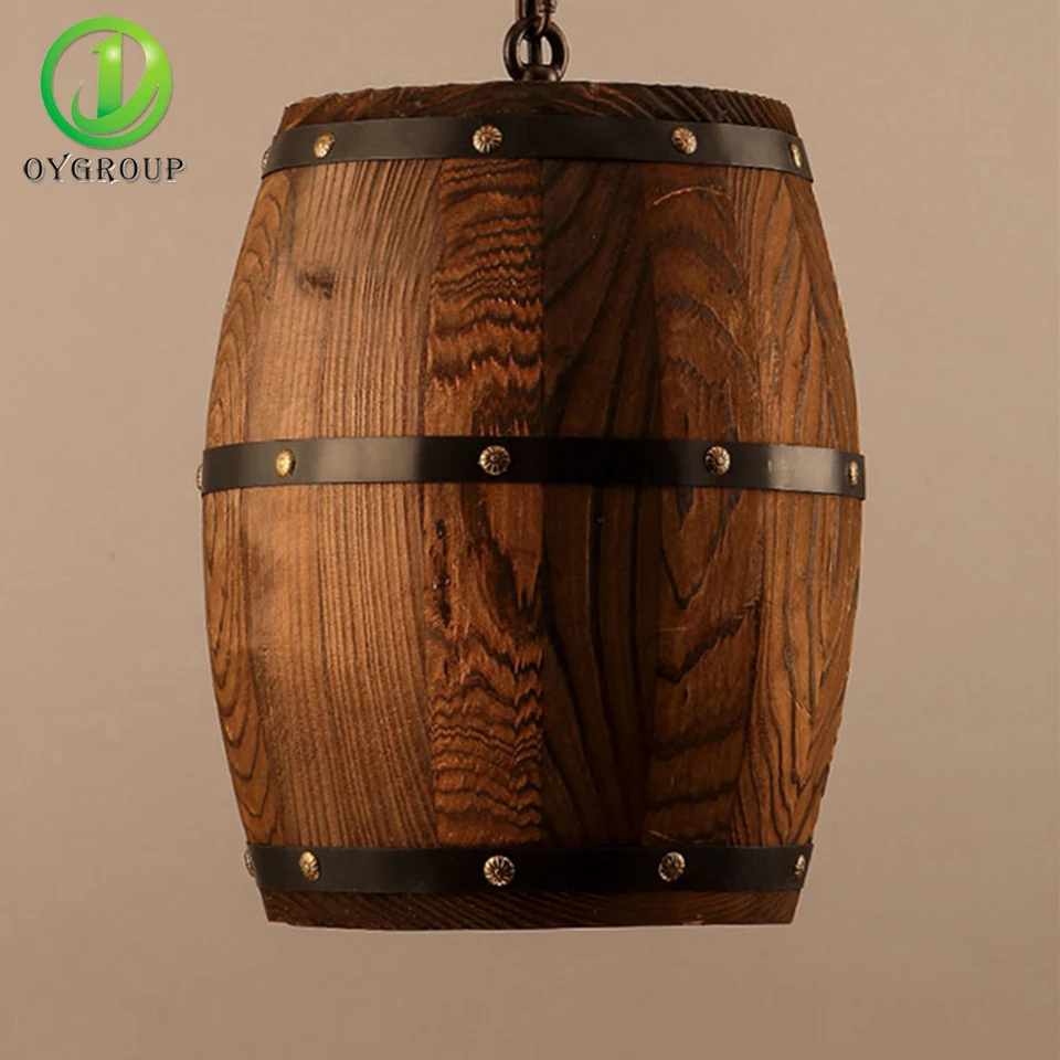 Ретро светильник в стиле кантри деревянная лампа креативный Светильник E27 лофт