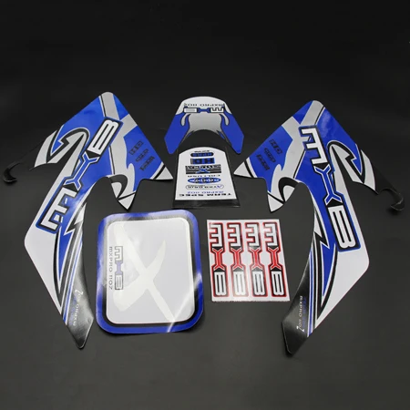 BLUE Зеленый Графический стикер для HONDA CRF50 XR50 4 тактный Байк питбайк - Цвет: BLUE