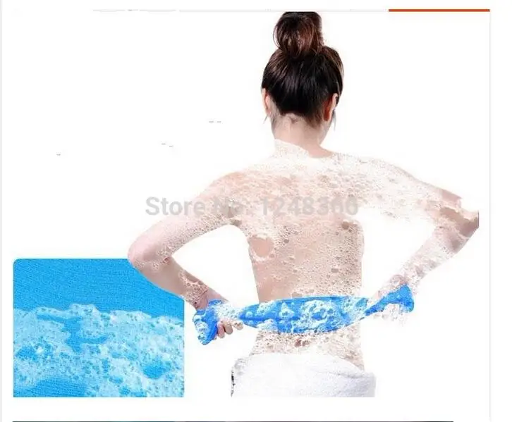 للبيع بواسطة DHL 100 قطعة/الوحدة النايلون اليابانية التقشير الجمال الجلد حمام دش غسل القماش منشفة فرك الظهر