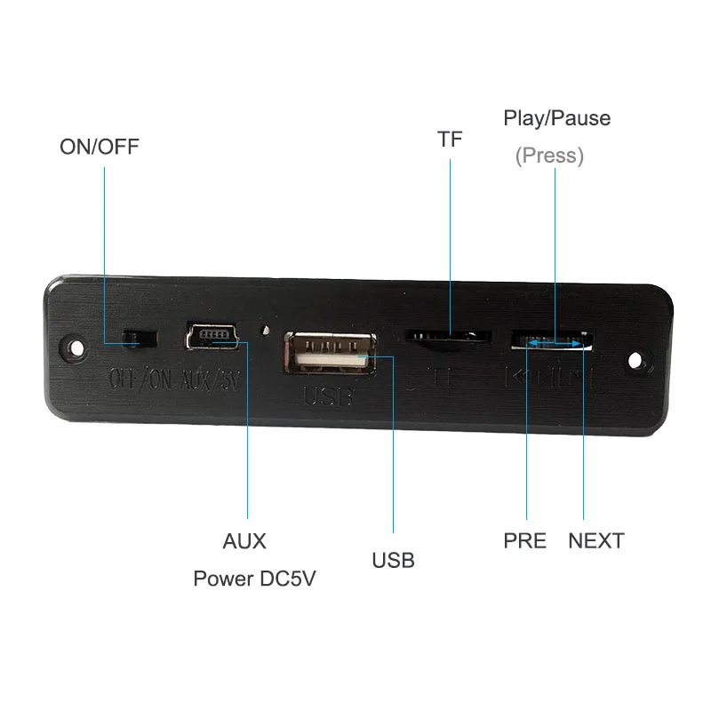 DC5V MP3 декодер плата беспроводной Bluetooth аудио усилитель мощности 2,5 Вт MP3-плеер автомобильный аудио USB TF FM радио