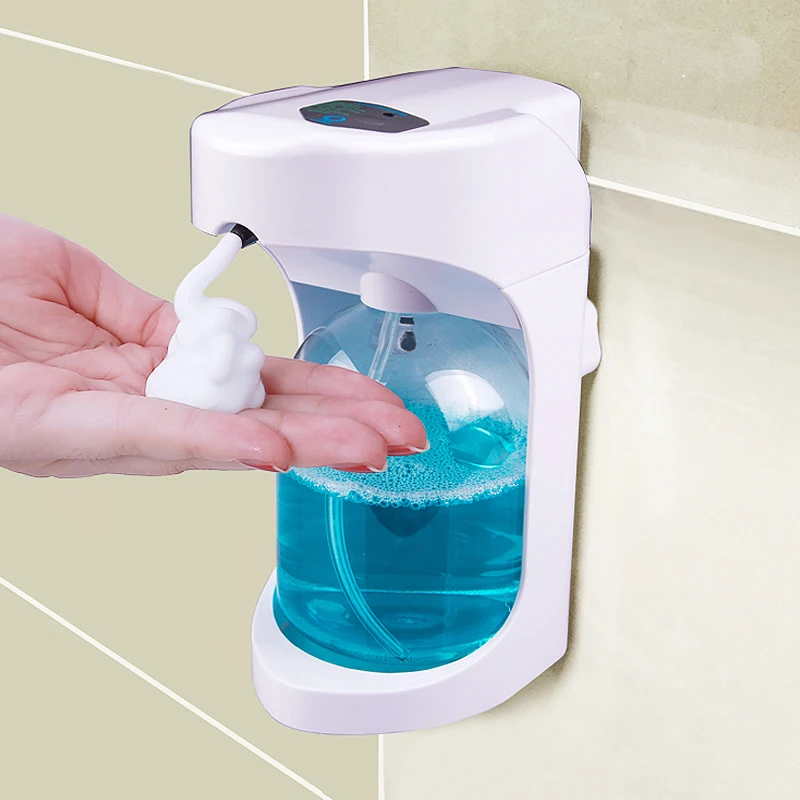 500 ml автоматического пенного диспенсер для жидкого мыла настенный дозатор Smart Сенсор Touchless Ванная комната Кухня дозаторы