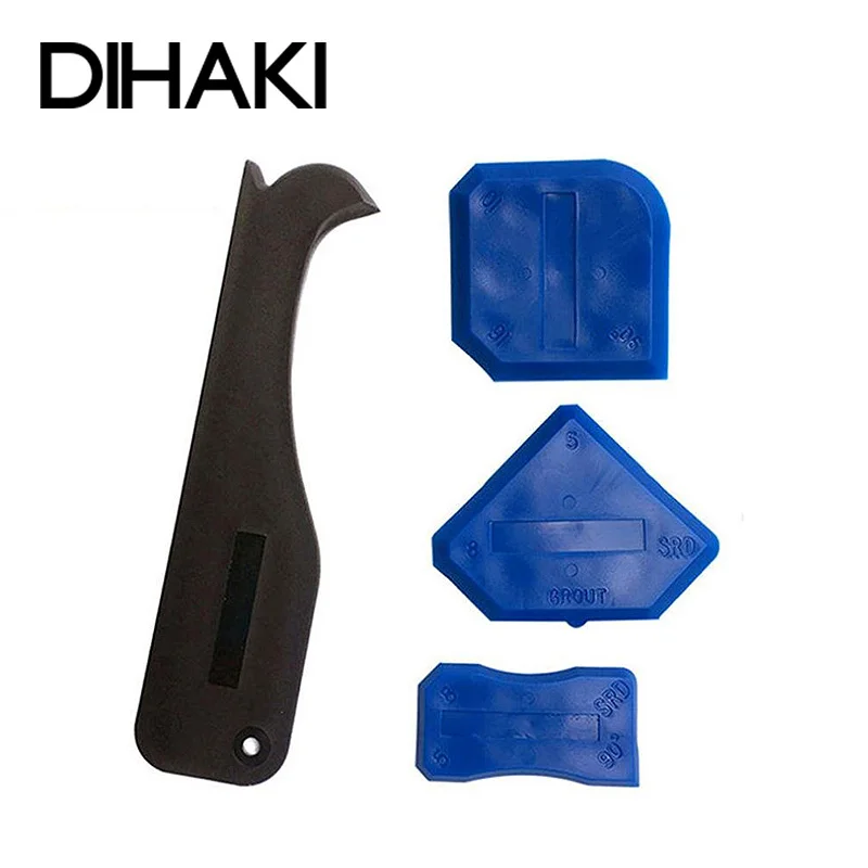 4Pcs/Set Joint Sealant Silicone Grout Caulk Tool Set Remover Scraper Applicator Residue Removal For Home Kitchen Bathroom | Дом и сад