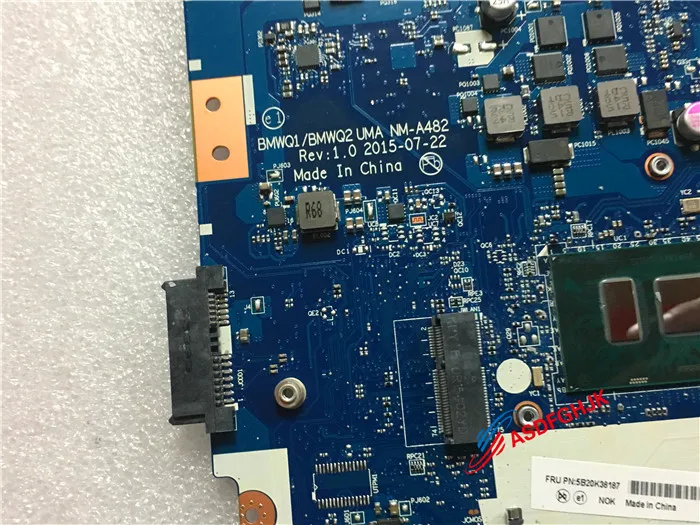 Оригинальная материнская плата для ноутбука Lenovo IdeaPad 300-15isk с SR2EZ Nm-a482 5B20K38187