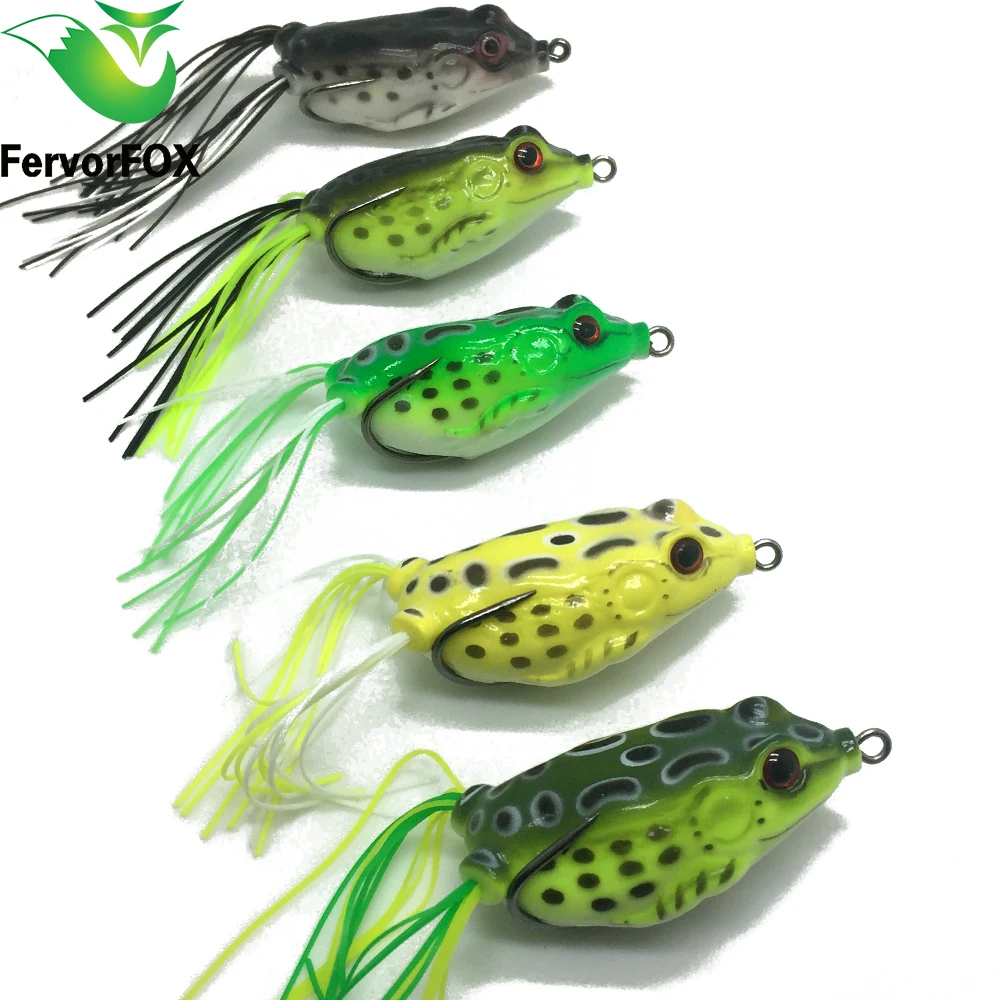 5 шт./лот лидер продаж мягкие рыболовные приманки Topwater Frog с полым корпусом
