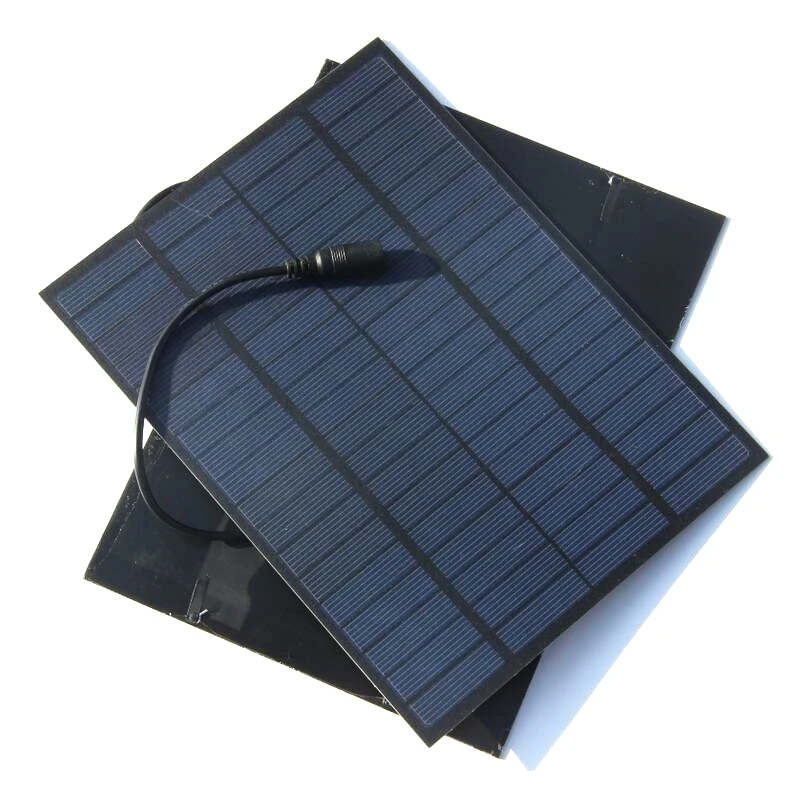 BUHESHUI 5 Вт 18 в солнечный модуль поликристаллическая ПЭТ DIY солнечная панель для