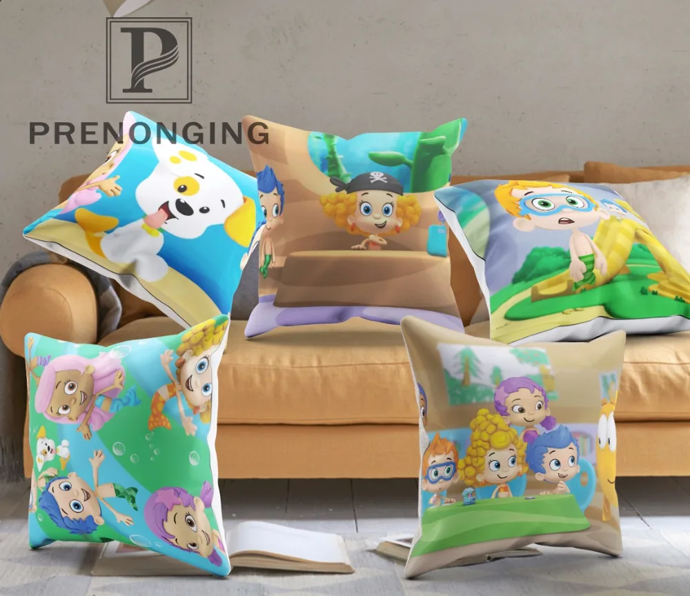 Лучшие наволочки на заказ Bubble Guppies молния на прямоугольную наволочку 35x45 см(с одной стороны)@ 180117-45