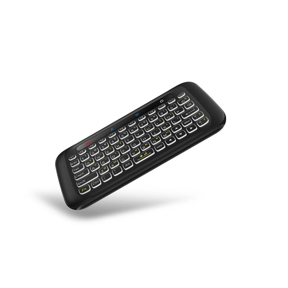 H20 Мини Беспроводная игровая клавиатура с подсветкой Сенсорная панель Air mouse IR пульт дистанционного управления для Andorid BOX Smart tv Windows PK Xiaomi