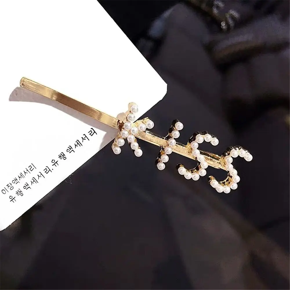 1 шт. Английский алфавит Перл зажим заколка в стиле ретро детская для волос