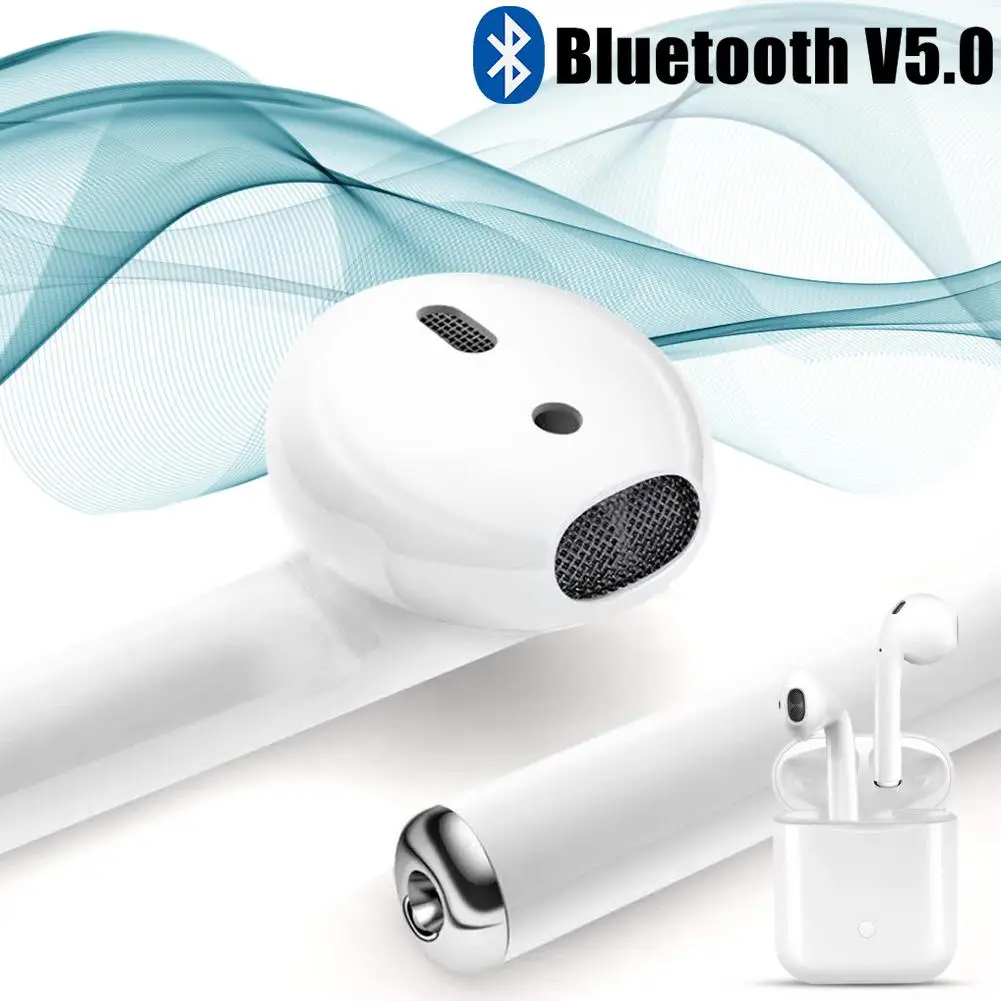 Sports Wireless Charging Portable Earphone Touch Type Bluetooth Earphones Binaural Calls Smart With Mic | Электроника
