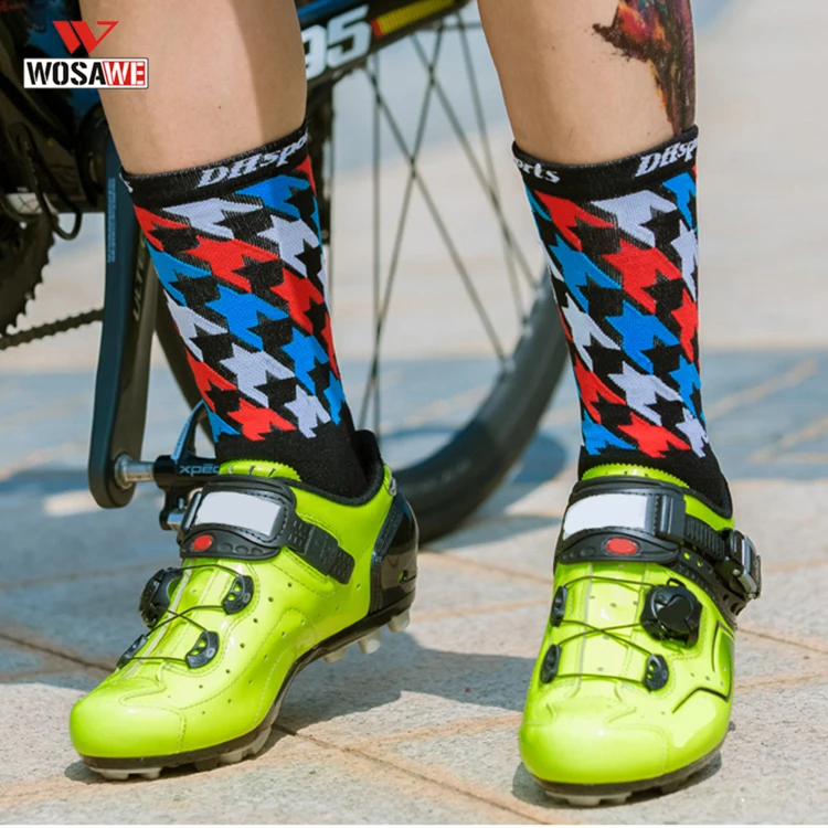 WOSAWE спортивные носки с цветами для велоспорта хлопковые ультратонкие дышащие до