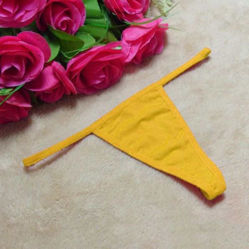 Yellow Горячая Распродажа, сексуальные короткие женские трусы с низкой талией, стринги, нижнее белье для девушек - Цвет: Yellow