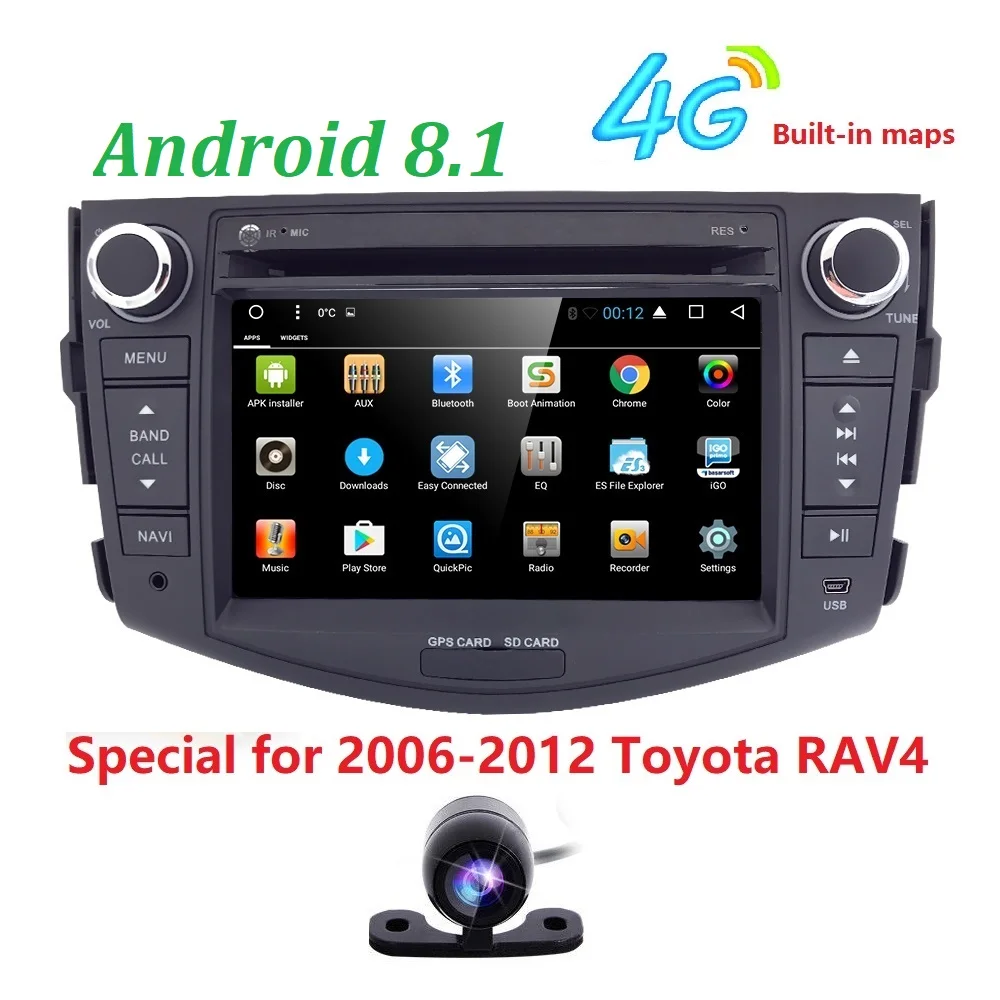 2 din автомобильный радиоприемник gps Android 8 1 Автомобильный DVD плеер для Toyota Previa RAV 4 RAV4