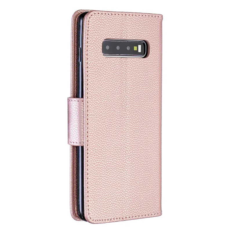 Кожаный флип чехол для Samsung Galaxy S10 Plus кошелек держатель карт силиконовый Edge S9
