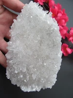 c12 natural white quartz flowers crystal clusters decoration resistant healing stone feng shui decoration 749g