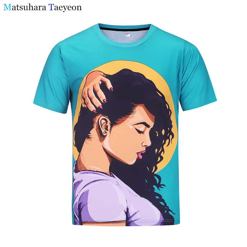 

2018 tshirt summer mens Crew Neck Short Sleeve fashion Creative Beauty funny t shirts 3D camiseta printed clothing t-shirts