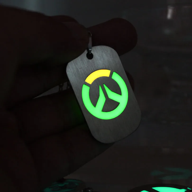 Ожерелье Overwatch светящееся ожерелье подвески брелок Модная бижутерия подвеска