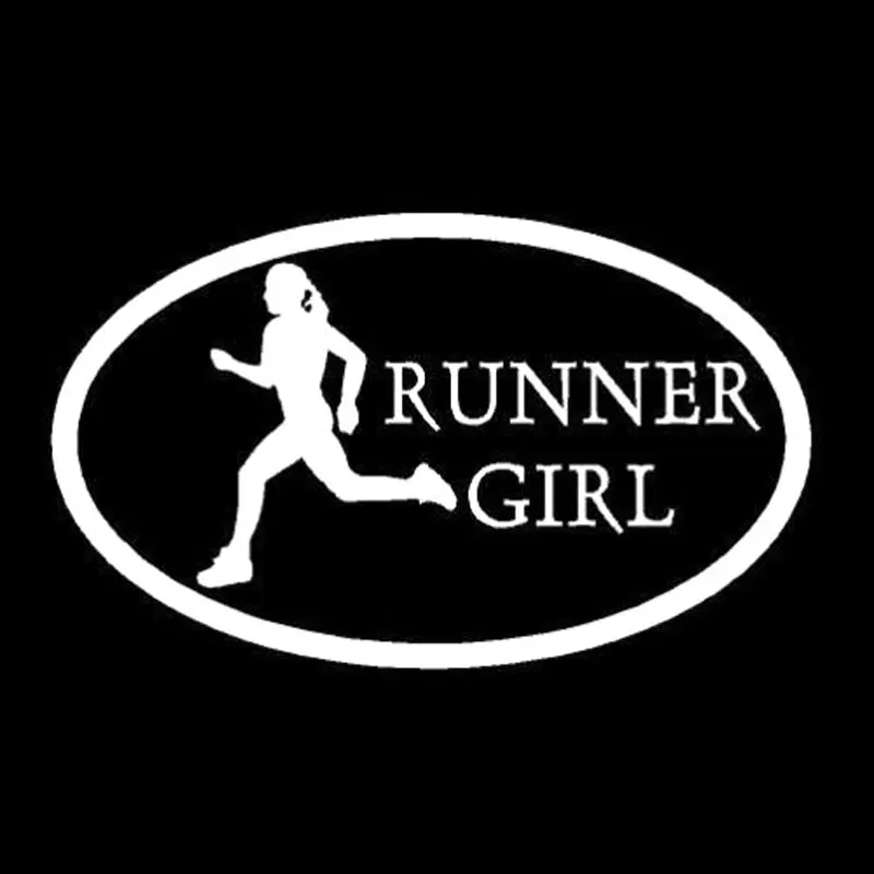 15 2 см * 9 Runner Girl Lady Marathon Run Fun Автомобильная наклейка светоотражающая для