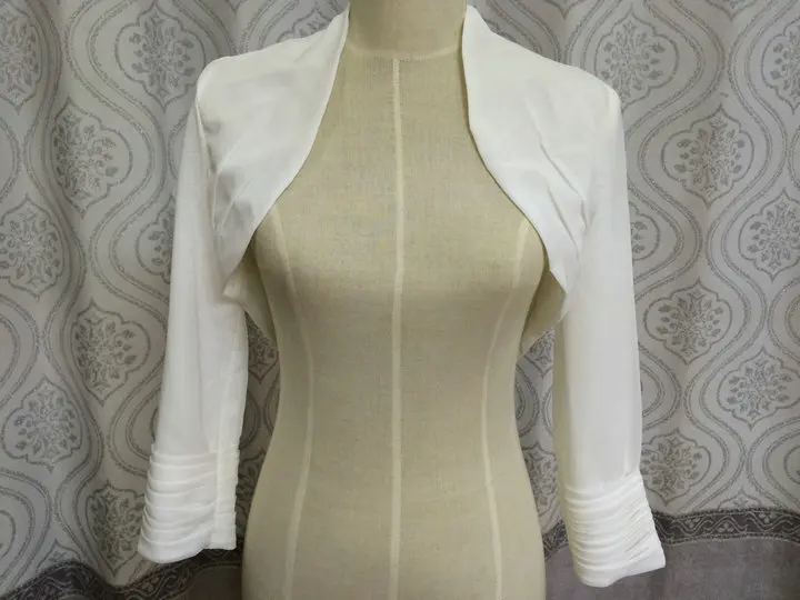 Кружевное болеро с длинными рукавами шаль и накидка из шифона белый цвет