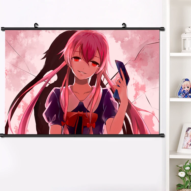 Короткая футболка с героями из японского аниме Mirai Nikki Gasai Юно Akise Ару прокрутки