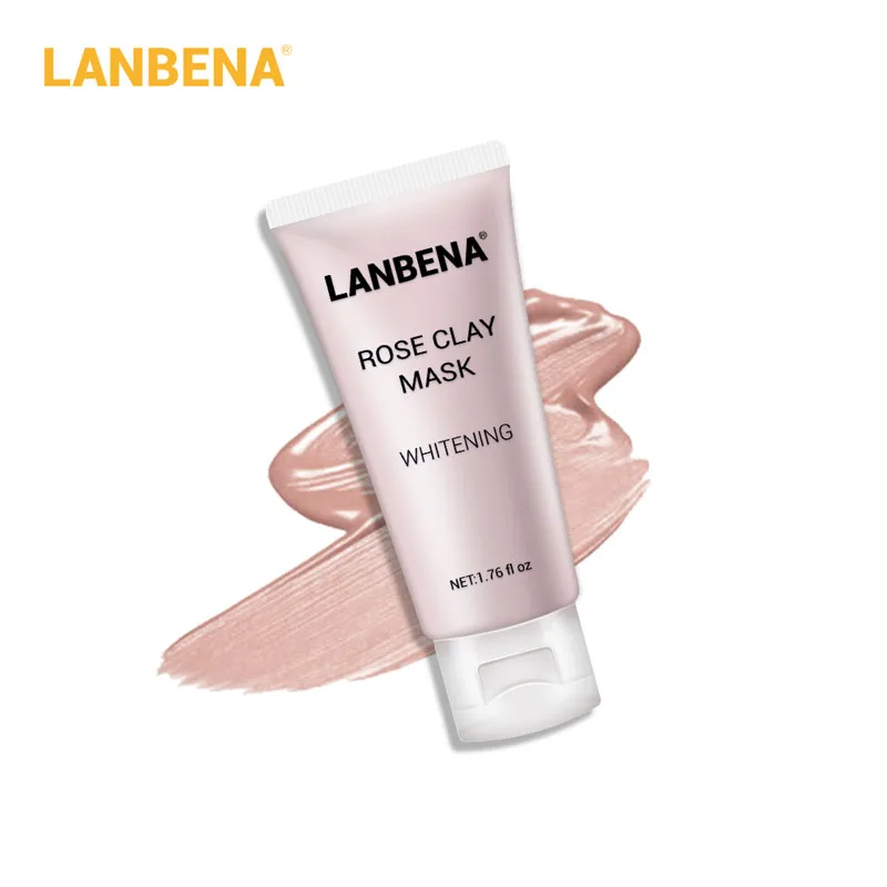 LANBENA маска для лица из глины+ бамбуковый уголь+ черника+ розовая Глубокая очистка удаляет жир сужает поры Питательный Уход за кожей - Цвет: 4