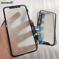 3 in 1 lcd screen outer glass digitizermidlle frame oca glue replacement for iphone 11 xr front outer glass with mid frame