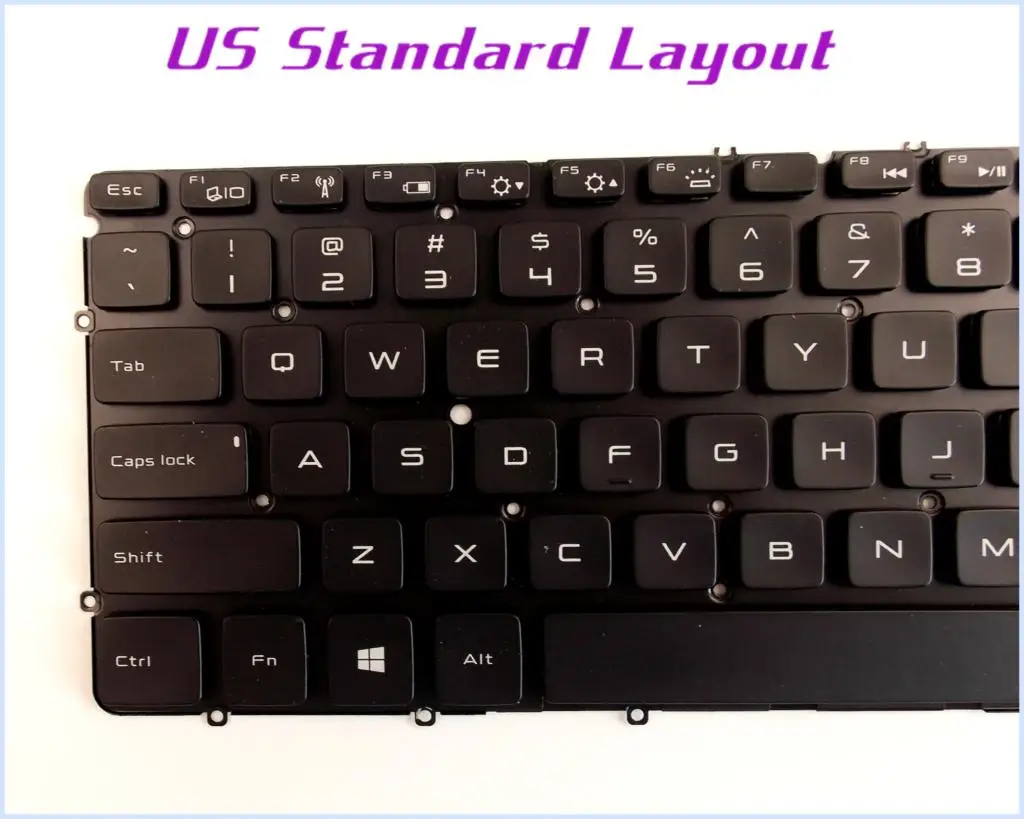 Новая раскладная клавиатура US для ноутбука Dell XPS 12 (9Q23) (9Q33) (9333) (9Q34) черная