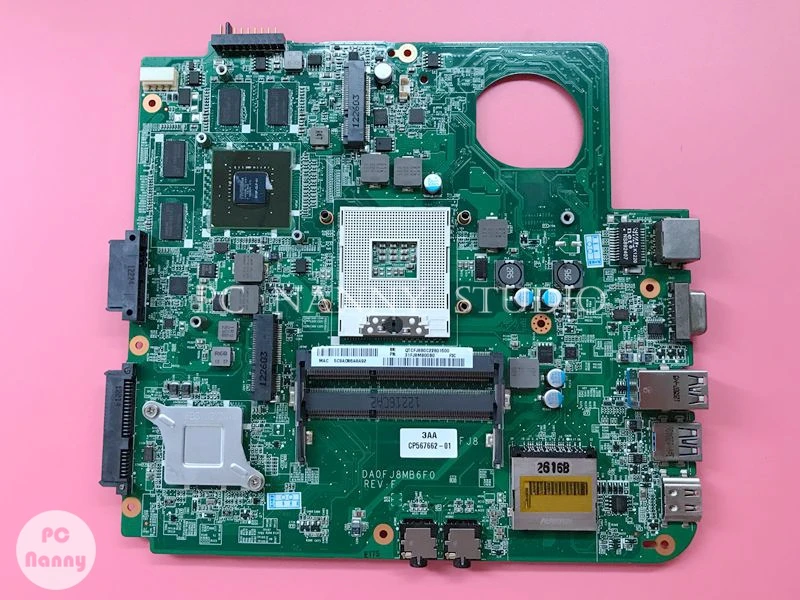 Материнская плата NOKOTION DA0FJ8MB6F0 для ноутбука Fujitsu LIFEBOOK LH532 DDR3 GT620M 2 Гб s989 работает с