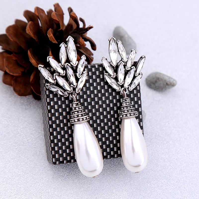 Женские винтажные серьги гвоздики с искусственным жемчугом|fashion stud earrings|stud