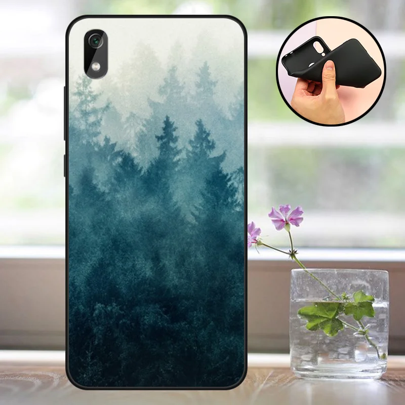 Черный корпус huawei Y5 силиконовый чехол huawei Y5 AMN-LX9 AMN-LX2 AMN-LX1 на заднюю панель для телефона huawei Y 5 Y5 чехол бампер - Цвет: SLT