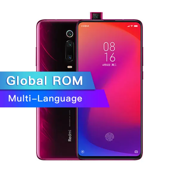 Red Xiaomi Redmi K20 с глобальной ПЗУ, 6 ГБ, 128 ГБ, мобильный телефон, Snapdragon 730, 48мп, задняя камера, всплывающая, фронтальная камера, 4000 мАч, 6,3" AMOLED - Цвет: Red