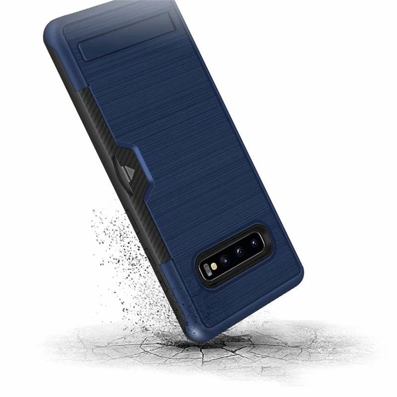 Чехол для телефона Samsung Galaxy S10 Plus S9 S8 ударопрочный ТПУ + Поликарбонат двухслойный