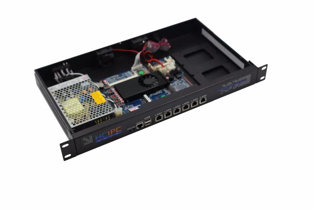 HCiPC B203-2 HCL-SC1037-6LA система, Celeron C1037U 6LAN 1U брандмауэр система, 6x82583 в LAN маршрутизатор, 6LAN брандмауэр Материнская плата