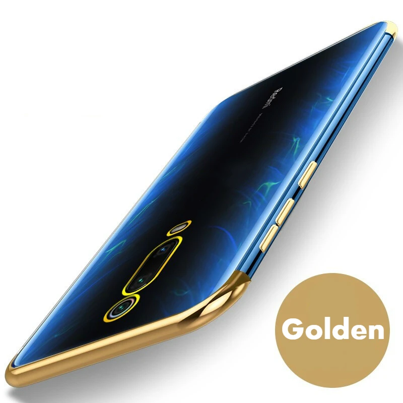 Защитный чехол для Xiao mi Red mi K20 Pro, чехол с прозрачным покрытием для Xiaomi mi 9 T, чехол из мягкого ТПУ, чехол для mi 9T Pro Coque Fundas - Цвет: Gold