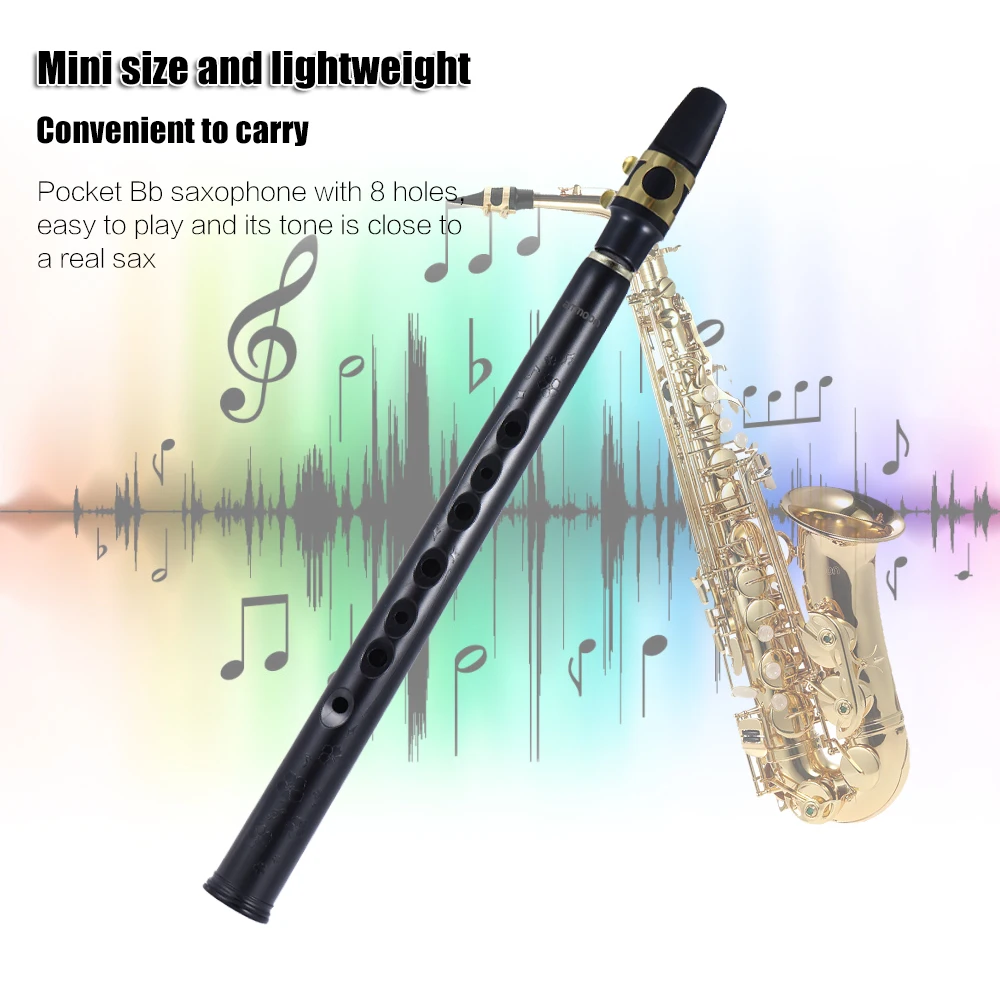 Ammoon Mini Bb саксофон Sax ABS с альт мундштуками 10 шт Рид сумка для переноски духовой