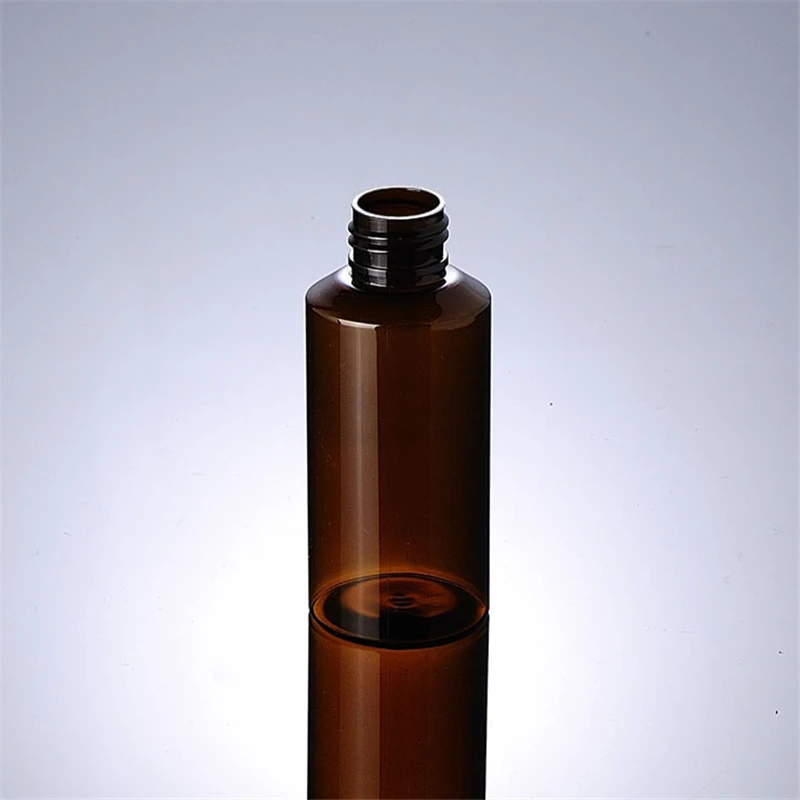 1 шт. бутылка для лосьона 100 мл коричневая косая Наплечная ПЭТ черная полоска invade