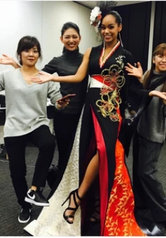 Имитация дизайна национального костюма кимоно Miss Universe японский представитель в