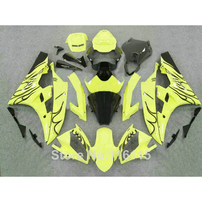Комплект обтекателей из АБС-пластика для yamaha r6 литьё под давлением 2006 2007 комплект