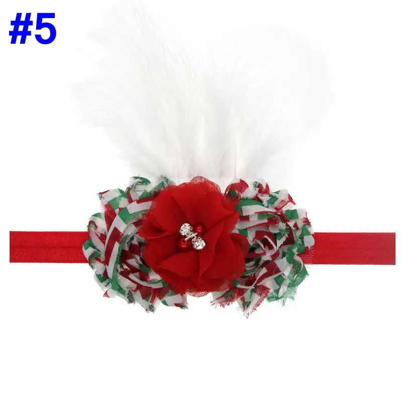 Naturalwell Baby Girls Chiffon Flower Headband Infant Photography Props Headbands Children Christmas Hair Accessories HB478 | Детская