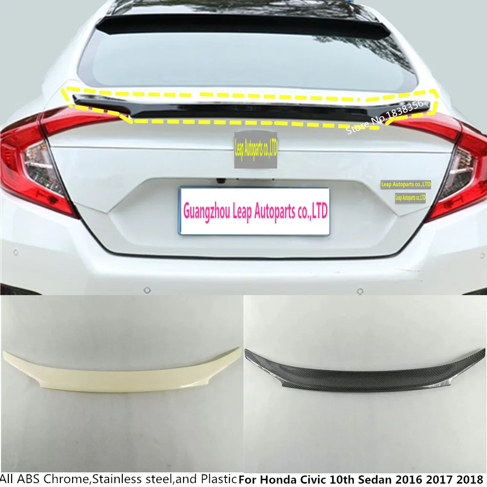 Горячий автомобиль ABS хром/углеродного волокна задняя дверь крыло хвост спойлер