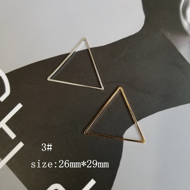 DIY Earrings accessories, Korean version, Minimalist handcrafted, gold, silver, copper, geometry,earrings material, 20 piece