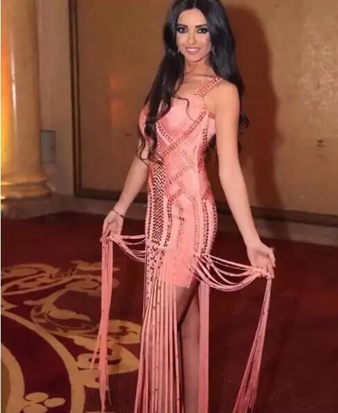 Высокое качество HL черный розовый руководство с длинными кисточками Длинные