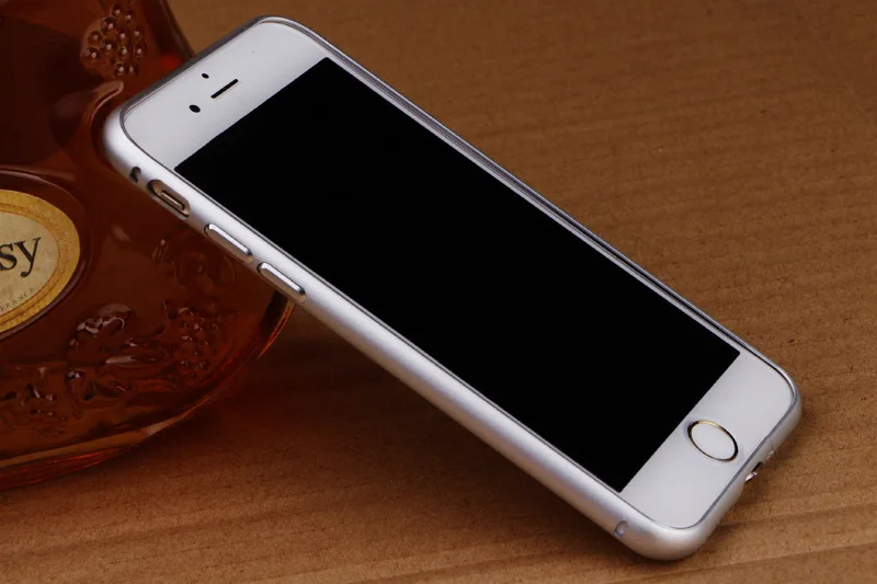 Модный Алюминиевый металлический бампер для iphone 11 Pro защитная рамка для iphone X XS MAX XR 5 6 7 8 Plus чехол bmper - Цвет: Серебристый