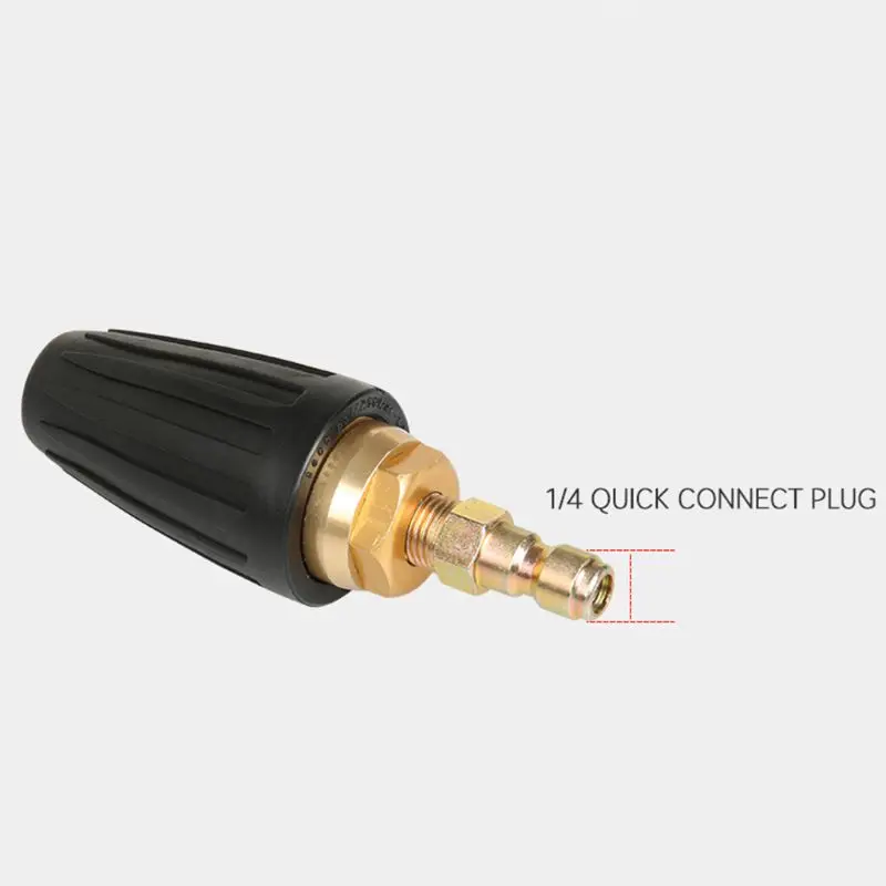 

1/4" High Pressure Washer Rotating Turbo Nozzle Spray Tip 2.5-4 GPM 3600PSI E