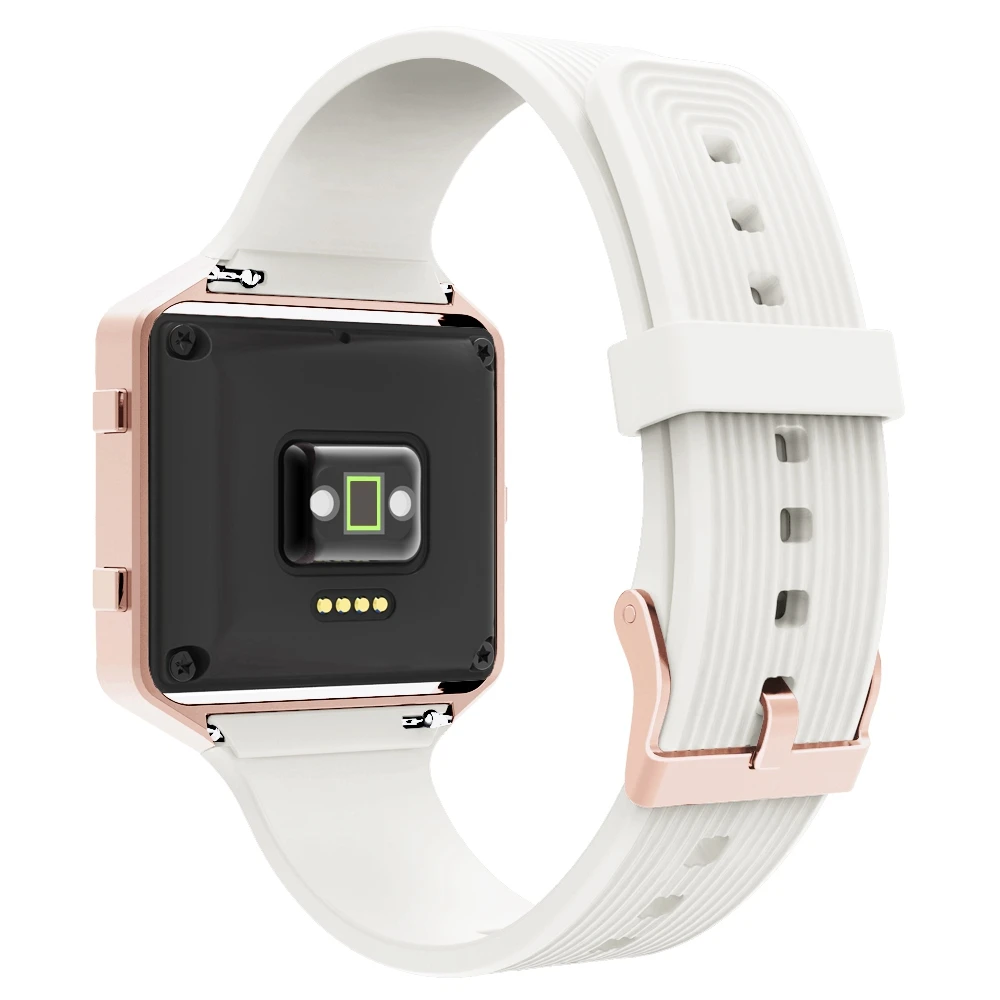 Мягкий силиконовый ремень для Fitbit Blaze Смарт-часы для фитнеса Регулируемая Замена легкий вес водонепроницаемый спортивный браслет