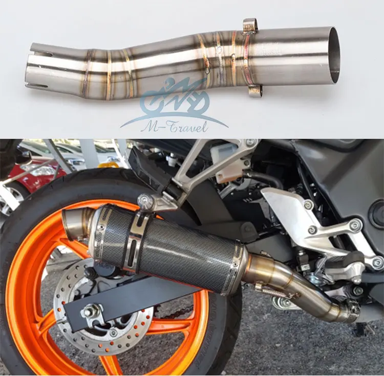 Мотоциклетный глушитель средней трубы CBR300 cbr300r Соединительная труба cbr300r выхлопная труба CBR300R глушитель передней трубы мотоцикл глушитель