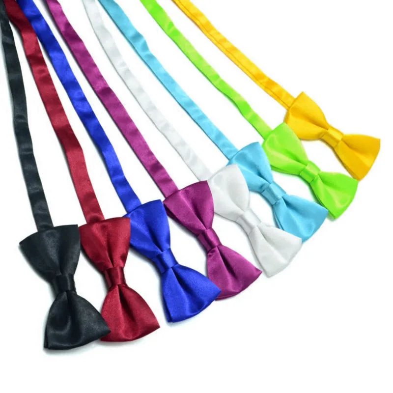 Детские простые галстуки бабочки галстук для фрака мальчиков общие вечерние