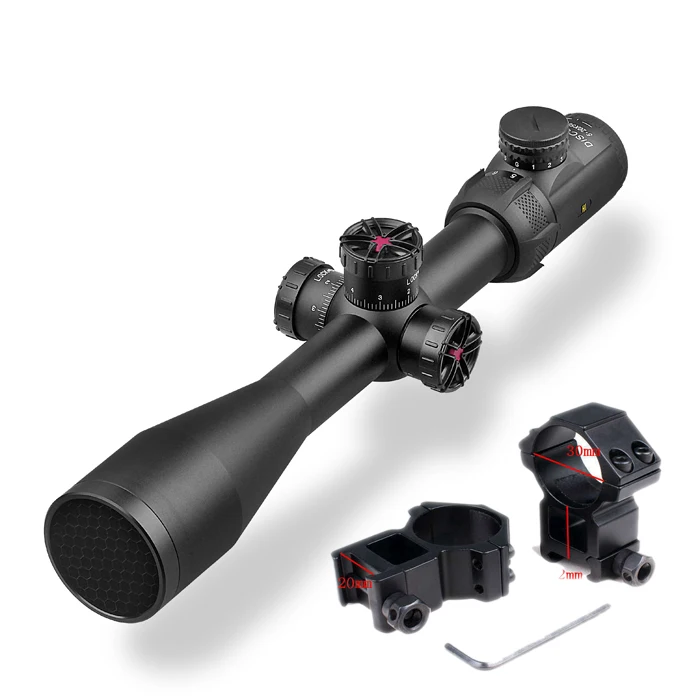 DISCOVERY HI 5-20X50SFIR области MIL-DOT Стекло травления подсветкой сетка 1/8MOA оптический охотничьи прицелы - Цвет: high 20mm mount