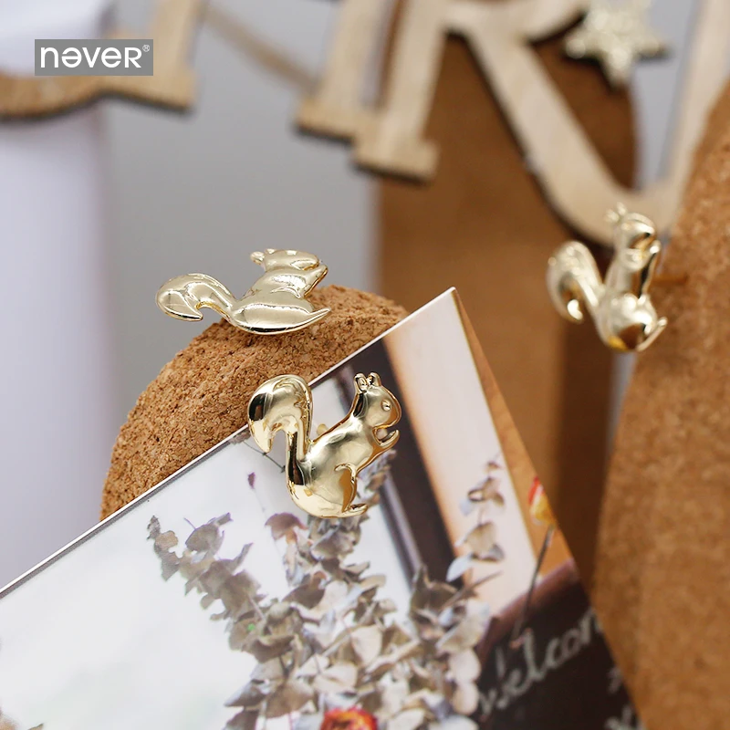 Никогда не Рождественская белка форма Thumbtack Thumb Tack Push Pins декоративная пробковая доска подарок канцелярские принадлежности для офиса