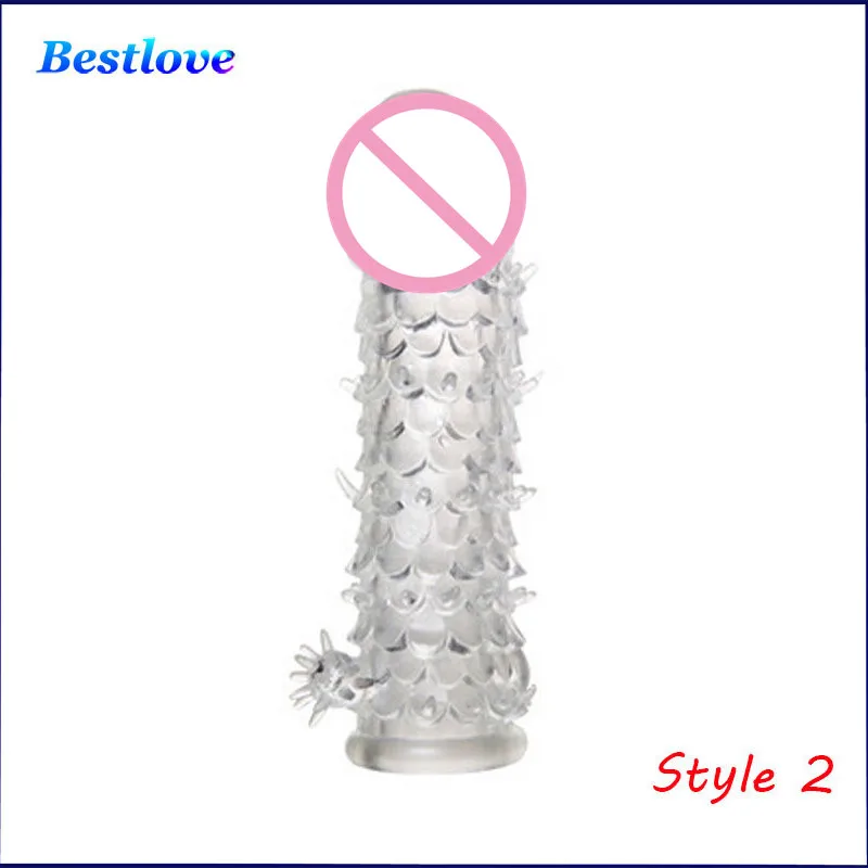 1 шт многоразовые пенис рукав Дракон петух кольцо рукава удлинитель презервативы